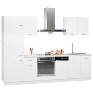 vidaXL Set Armadi da Cucina 7 pz Lyon Bianco in Truciolato