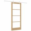 vidaXL Porta scorrevole Naturale 86 x 211 cm