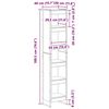 vidaXL Armadio per Libri Rovere Artigianale 80 x 30 x 155 cm