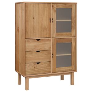 vidaXL Credenza OTTA 85x43x125 cm in Legno Massello di Pino