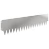 vidaXL Bordura per Prato 30 pz 103 x 25 cm metallo Argento