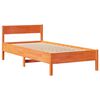 vidaXL Letto senza Materasso Marrone Cera 90x190 cm in Legno di Pino