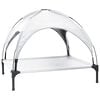 vidaXL Letto per Cani Grigio Argento 90 x 81 x 80,5 cm Acciaio