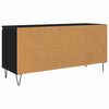 vidaXL Mobile TV Rovere Nero 104 x 35 x 50 cm Legno multistrato