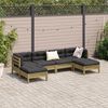vidaXL Set Divani da Giardino 6pz con Cuscini Legno Impregnato di Pino