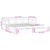 vidaXL Letto Estraibile con Cassetti senza Materasso Bianco 80x200 cm