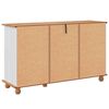 vidaXL Credenza ASKIM 133,5 x 40 x 79 cm Legno di pino massello