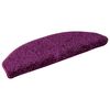 vidaXL Tappetini per scale 10 pz 65x21x4 cm Viola Semicircolari Grandi