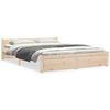 vidaXL Giroletto in Legno Massello 135x190 cm Double