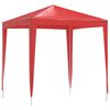 vidaXL Tenda Party 200 x 200 x 240 cm Rosso PE e Acciaio