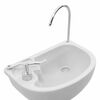 vidaXL Toilette da Campeggio 2 pcs Grigio e Bianco