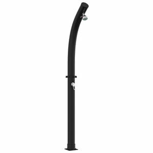 vidaXL Doccia Solare con Doccetta 20 l PVC, ABS, Lega di zinco Nero