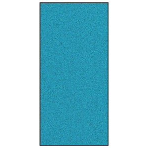 vidaXL Tappetino Altro Ciano e Nero 120 x 250 cm Poliammide e PVC