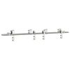 vidaXL Kit Binari Porta Scorrevole 183 cm Acciaio Inossidabile Argento