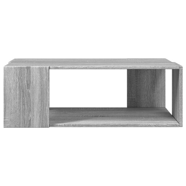 vidaXL Tavolino Salotto Grigio Sonoma 89,5x48x30 cm Legno Multistrato