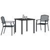 vidaXL Set da Pranzo per Giardino 3 pcs Antracite
