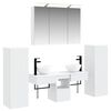 vidaXL Set di mobili per il bagno 6 pz Bianco