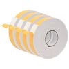 vidaXL Nastro adesivo in schiuma 4 pz Bianco 40mm x 5m Schiuma CR