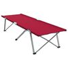vidaXL Letto da campeggio pieghevole 2 pcs Rosso 62 x 194 x 42 cm