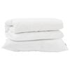vidaXL Set di Piumoni con cuscino 2 pz Bianco Microfibra