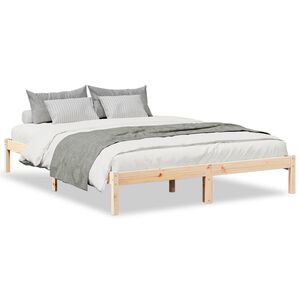 vidaXL Letto Extra Lungo senza Materasso 160x220 cm in Legno di Pino