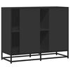 vidaXL Credenza Nera 92x35x76 cm in Legno Multistrato