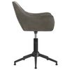 vidaXL Sedie da Pranzo Girevoli 2 pz Grigio Scuro in Velluto