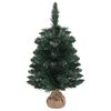 vidaXL Albero di Natale Preilluminato con Palline Verde 60 cm