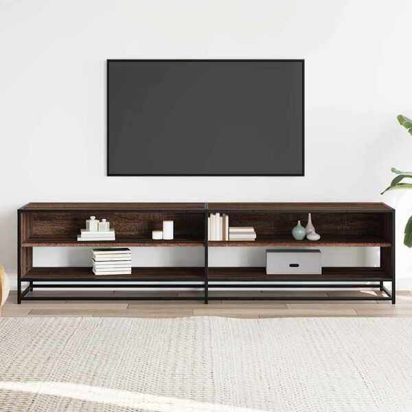 vidaXL Mobile Porta TV Rovere Marrone 180,5x40x46 cm in Truciolato
