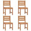 vidaXL Set da Pranzo per Giardino 5 pz in Legno Massello di Teak