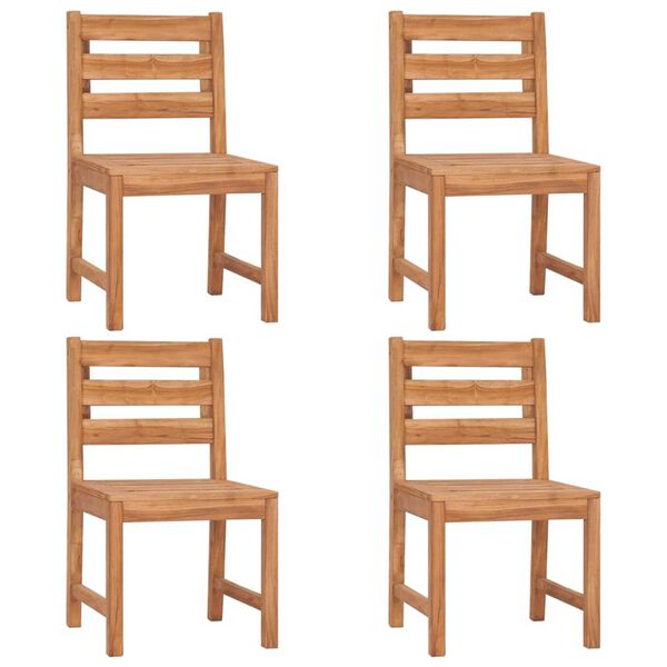 vidaXL Set da Pranzo per Giardino 5 pz in Legno Massello di Teak