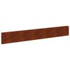 vidaXL Bordura per Prato 10 pcs 100 x 15 cm Acciaio Ruggine