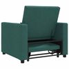 vidaXL Divano letto estraibile singolo Verde scuro 90 x 165 x 87 cm