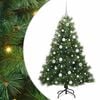 vidaXL Albero di Natale artificiale con 150 LED Verde 150 cm PE e PVC