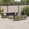 vidaXL Set Divani da Giardino 8pz con Cuscini Legno Impregnato di Pino