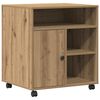 vidaXL Supporto per Stampante rovere artigianale 60 x 50 x 67 cm