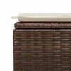 vidaXL Set Divani da Giardino 9pz con Cuscini Marrone in Polyrattan