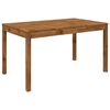 vidaXL Tavolo da cena da giardino LAREN Naturale 141 x 80,5 x 75 cm
