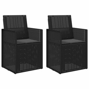 vidaXL Sedie da pranzo da giardino 2 pz Antracite PP