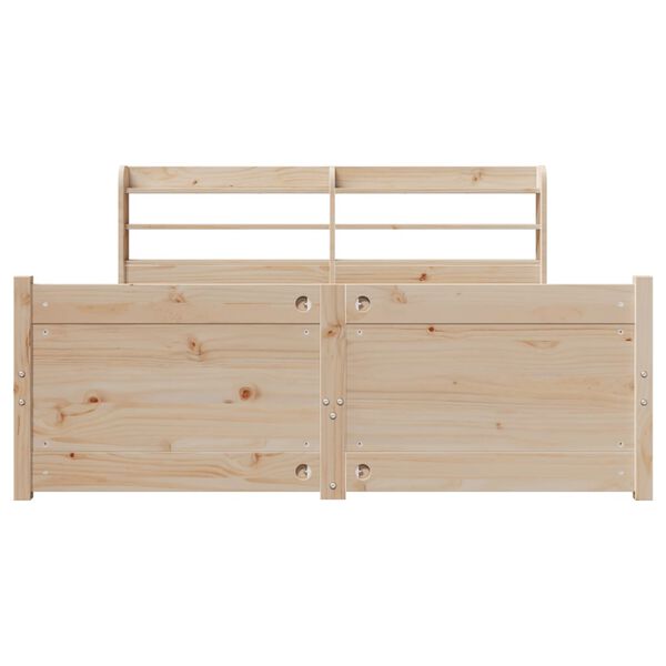 vidaXL Giroletto con Testiera 140x190 cm in Legno Massello di Pino