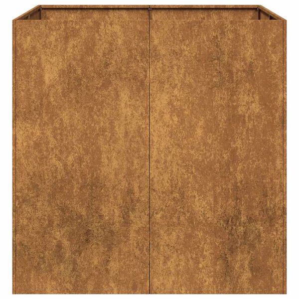 vidaXL Fioriera Arrugginita 80x80x80 cm in Acciaio Corten