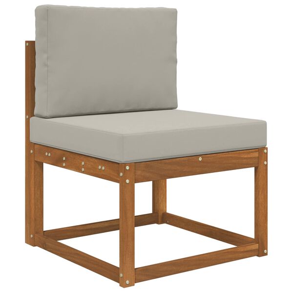 vidaXL Cuscino per divano da esterno 2 pcs Grigio Poliestere