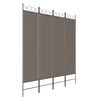 vidaXL Divisorio a 4 Pannelli Antracite 160x220 cm Tessuto