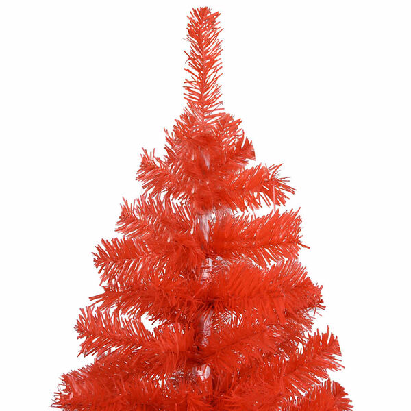 vidaXL Albero di Natale Preilluminato con Palline Rosso 150 cm PVC