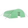 vidaXL Serra con Telaio in Acciaio Verde 60 m&sup2; 10x6x2,85 m