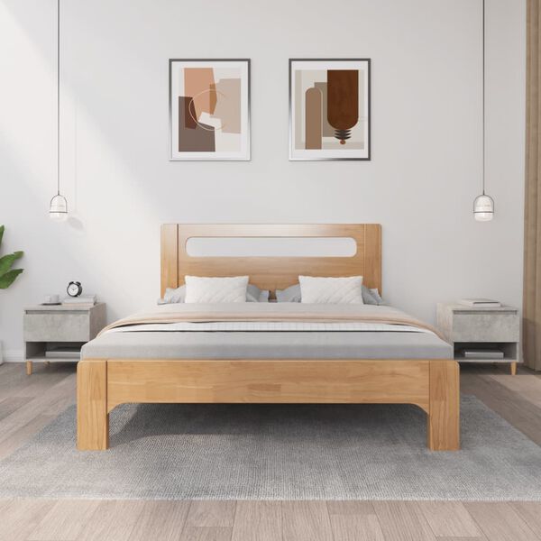 vidaXL Comodini 2 pz Grigio Cemento 50x46x50 cm in Legno Multistrato