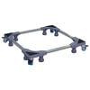 vidaXL Base per lavatrice Grigio 66 x 66 x 12 cm Acciaio inossidabile