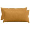 vidaXL Federa 2 pz HEERLEN Giallo 40 x 80 cm corduroy