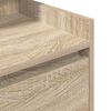 vidaXL Comodino con 2 Cassetti Rovere Sonoma 38x34x80 cm