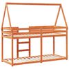 vidaXL Letto a Castello con Tetto Cera 80x200 cm Legno Massello Pino